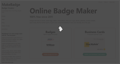 Desktop Screenshot of makebadge.com
